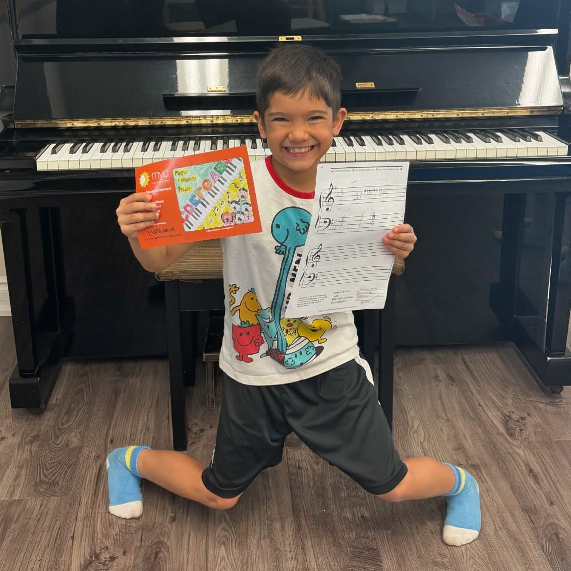 Music theory class at Musica Music School in Leaside, Toronto